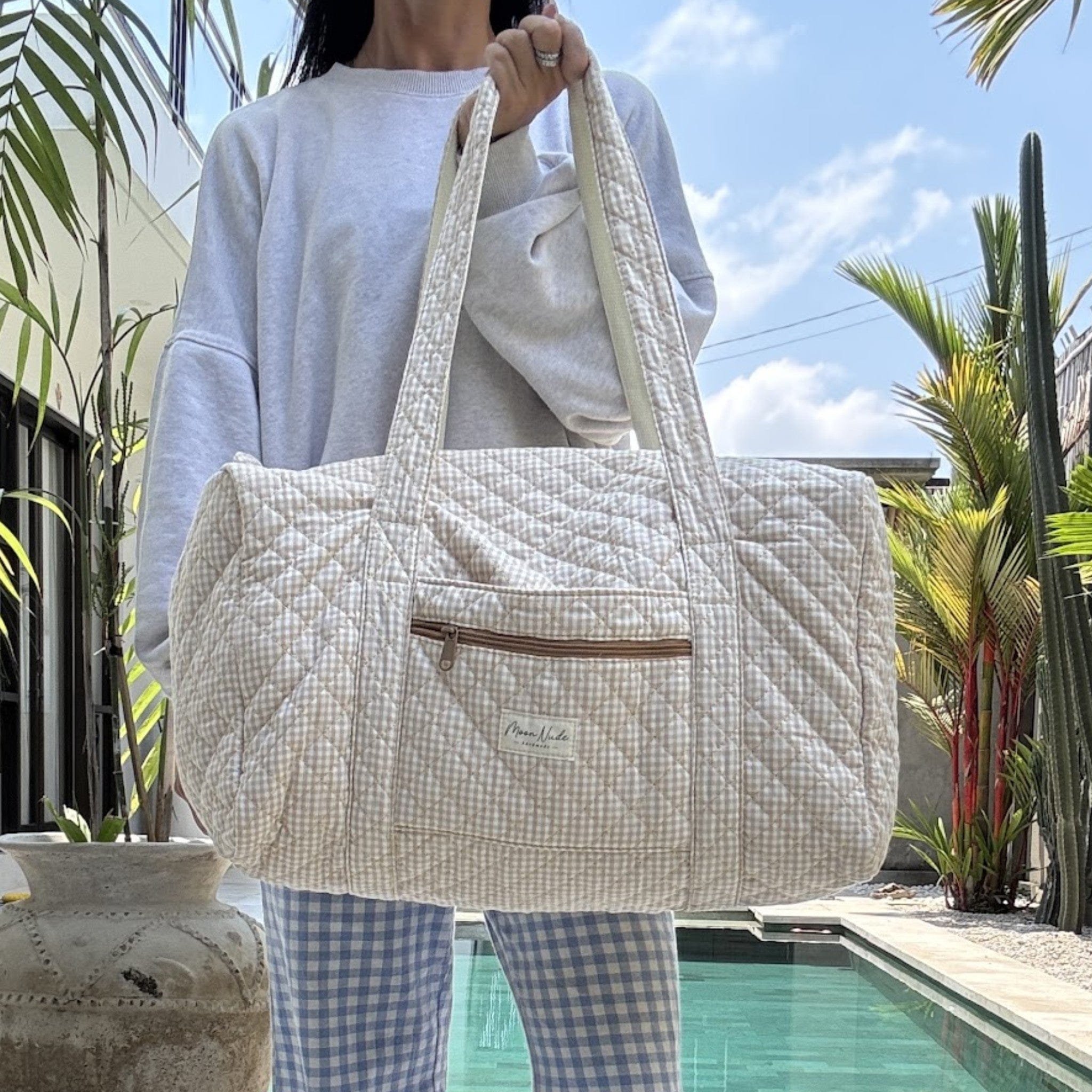 Moon Nude Nude Large Duffel Bag