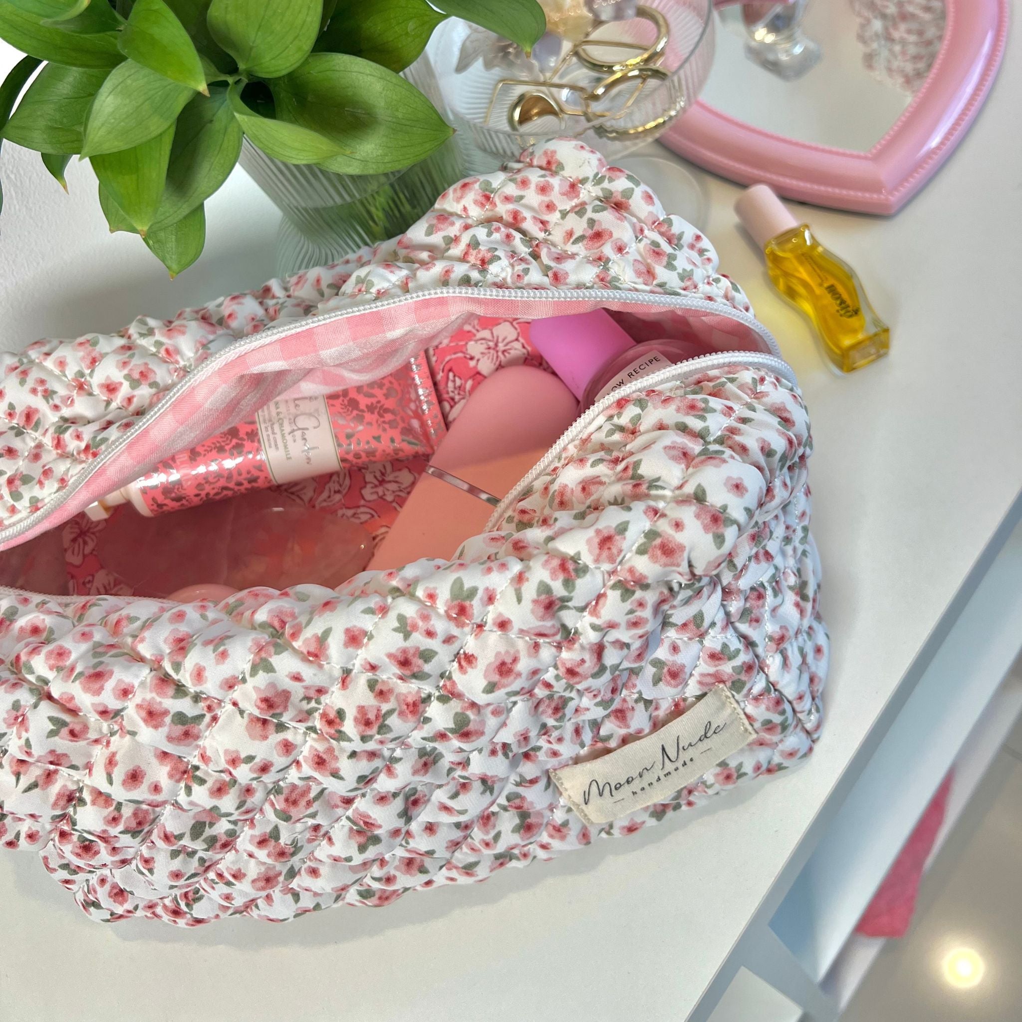 Peony Large Makeup Bag