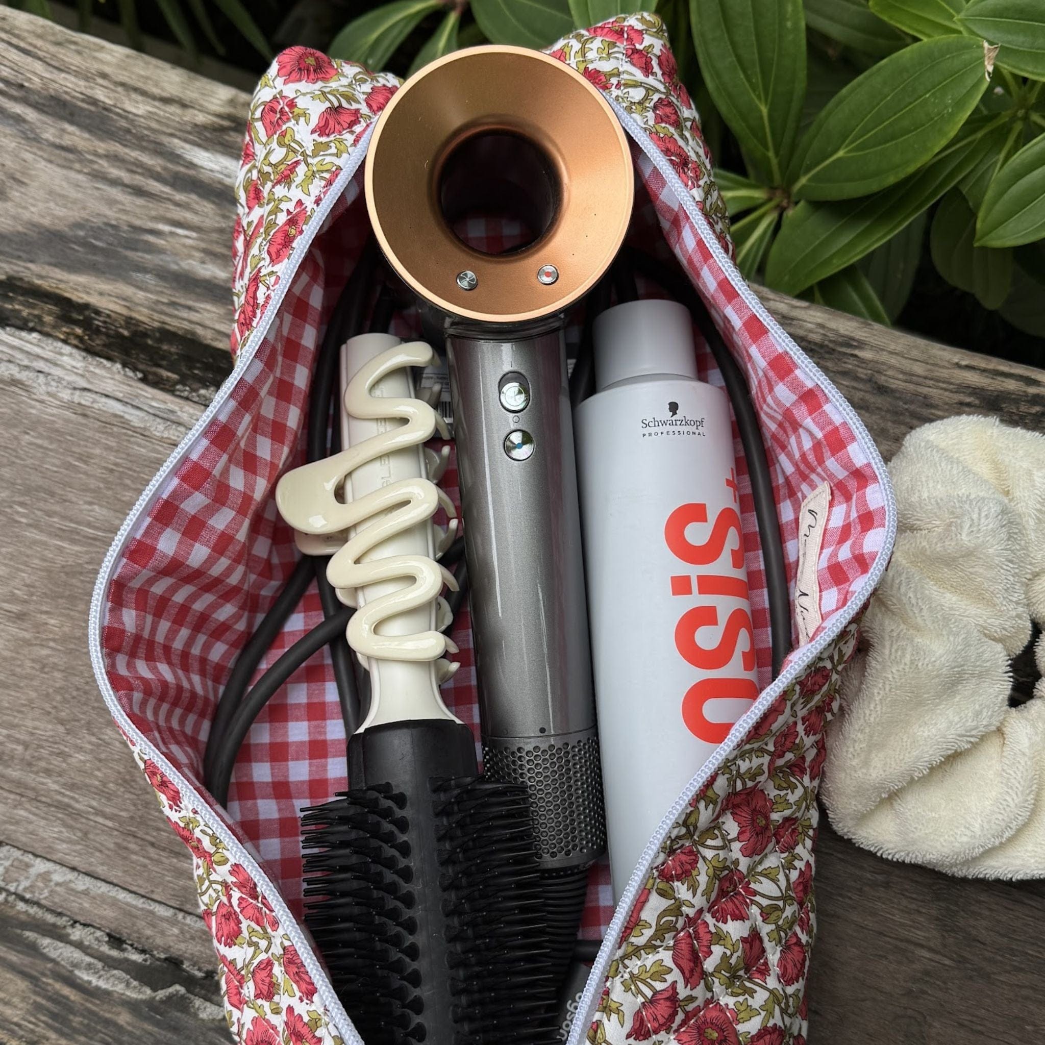 Moon Nude Poppy Hair Tool Bag